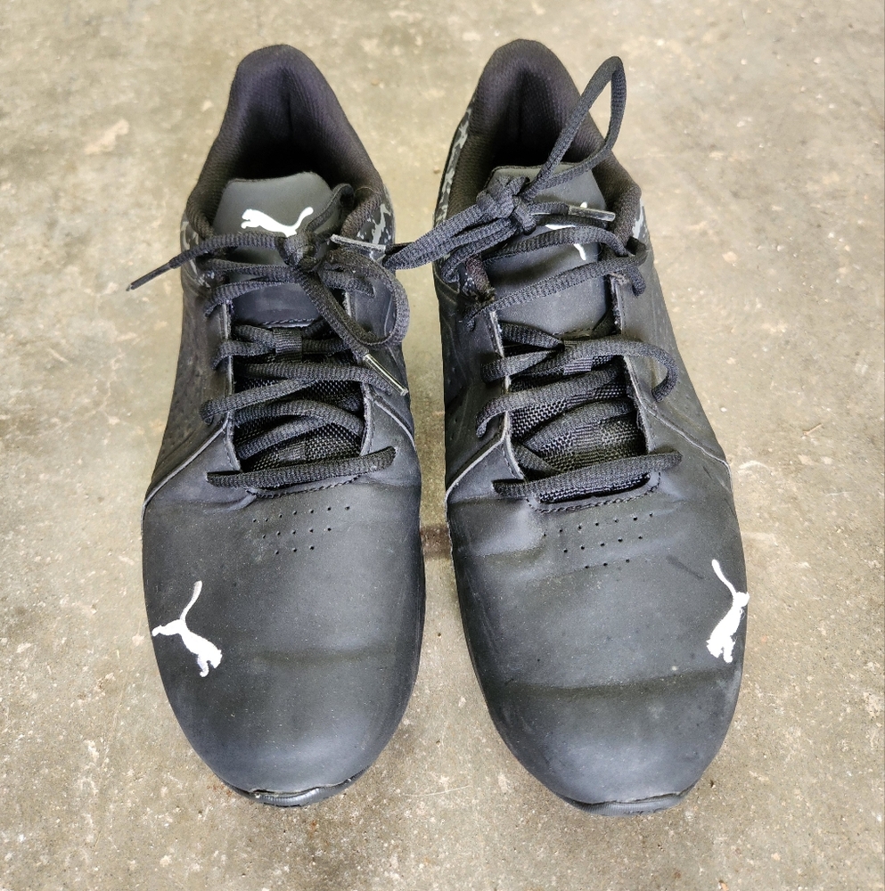 Men Size 10.5 Puma Black Athletic Shoes